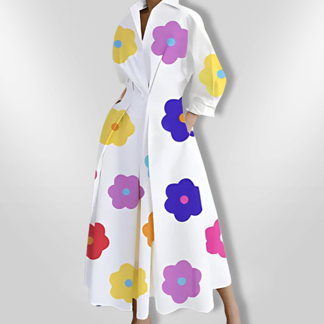 Robe Maxi Femme Élégante en Tissu Doux 8
