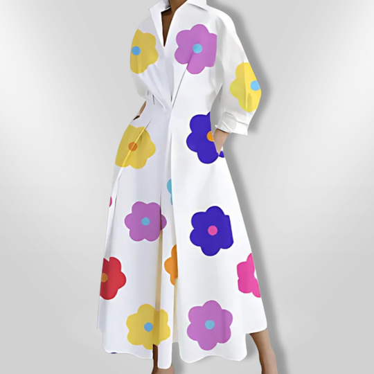 Robe Maxi Femme Élégante en Tissu Doux 8