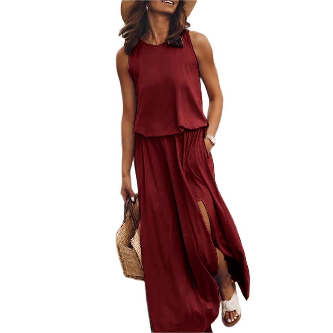 Robe Maxi Femme Moderne à Imprimé Coloré 0
