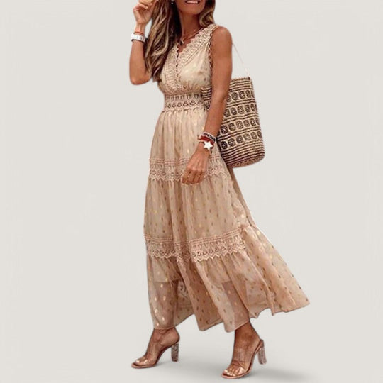 Robe Maxi Femme Style Bohème Coton 1
