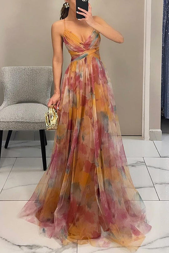 Robe Maxi Femme à Motif Floral 5
