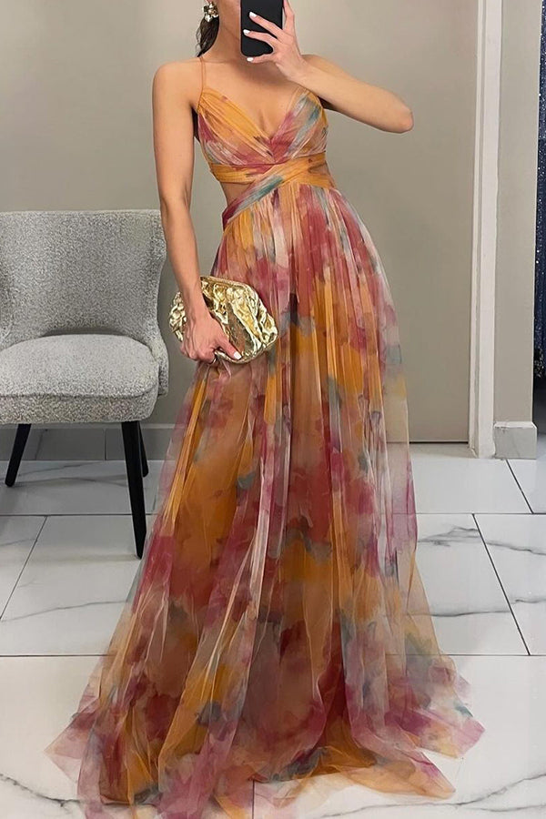 Robe Maxi Femme à Motif Floral 6