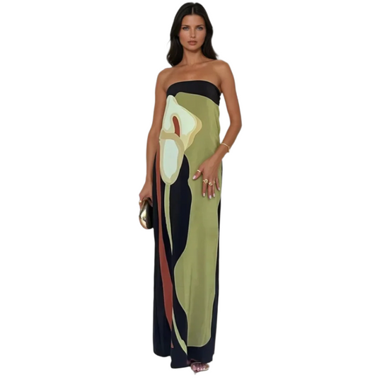 Robe Maxi Imprimée Femme Style Été 0