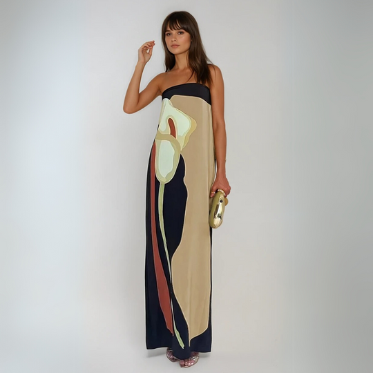 Robe Maxi Imprimée Femme Style Été 1