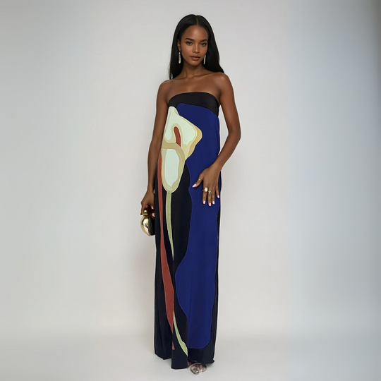 Robe Maxi Imprimée Femme Style Été 2