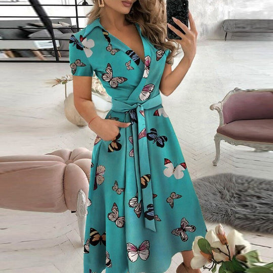 Robe Maxi en Coton pour Femmes avec Taille Cintrée 8