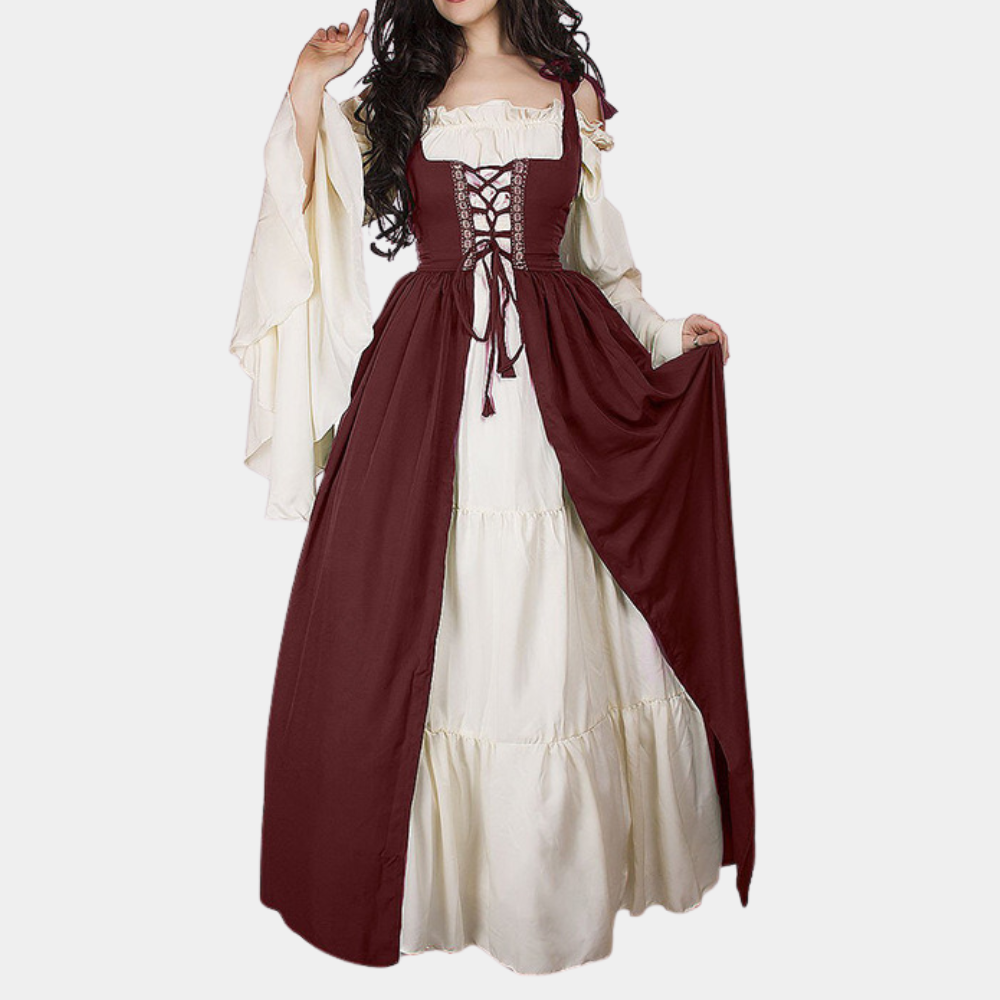 Robe Médiévale Femme Classique Longue pour Costume Moyen Âge 3