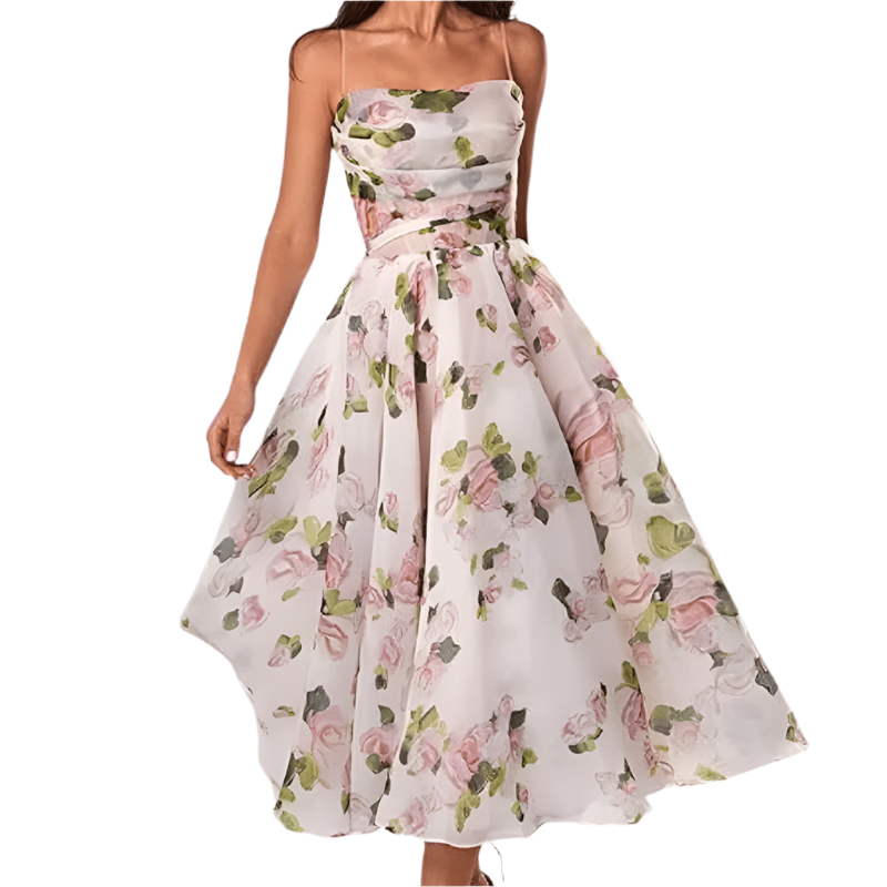 Robe Mi-Longue Femme Design Unique 0
