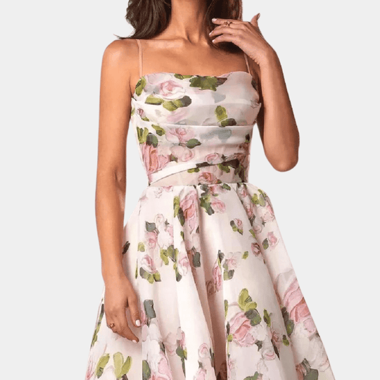 Robe Mi Longue Femme Design Unique Tissu Légère Respirant 1