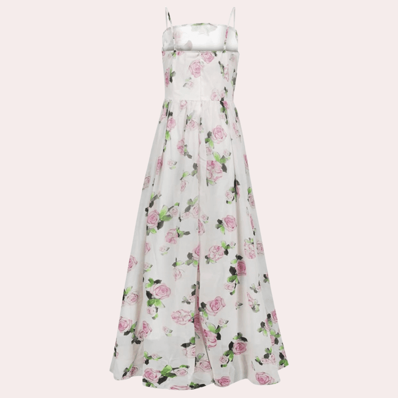 Robe Mi Longue Femme Design Unique Tissu Légère Respirant 4