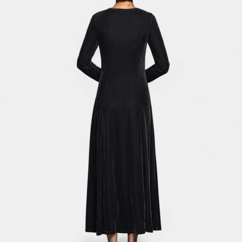 Robe Midi Élégante à Manches Longues pour Femme 4