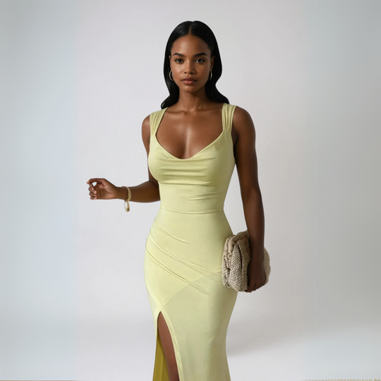 Robe Midi Femme Chic en Polyester Élégante et Confortable 7
