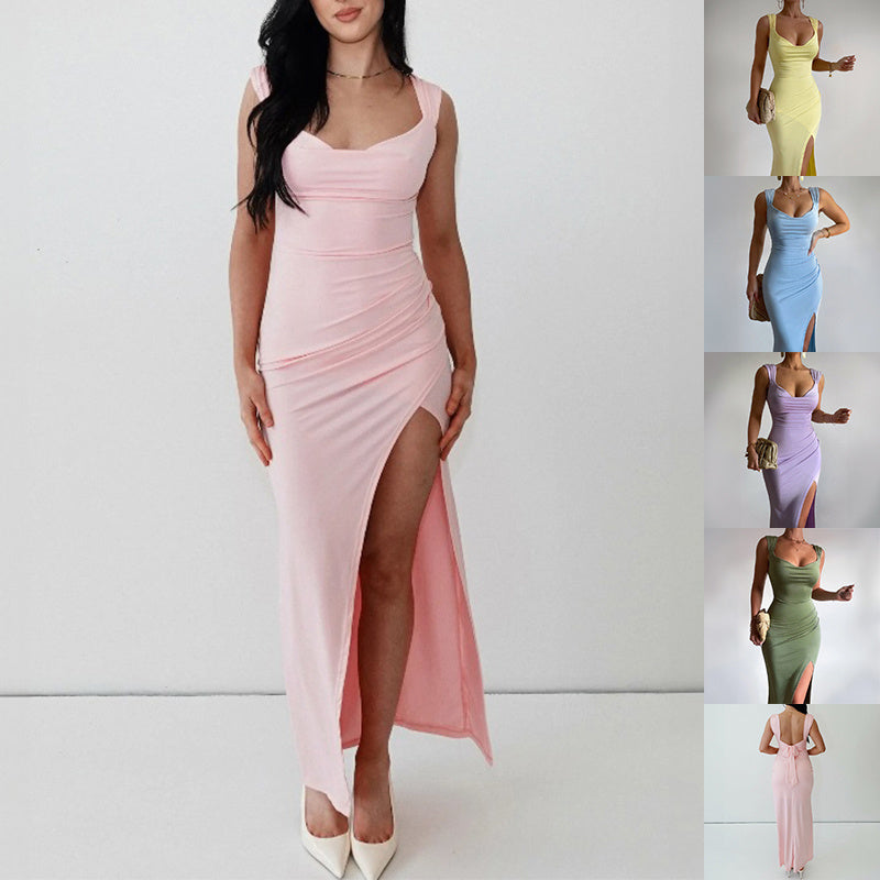 Robe Midi Femme Design Sophistiqué 2