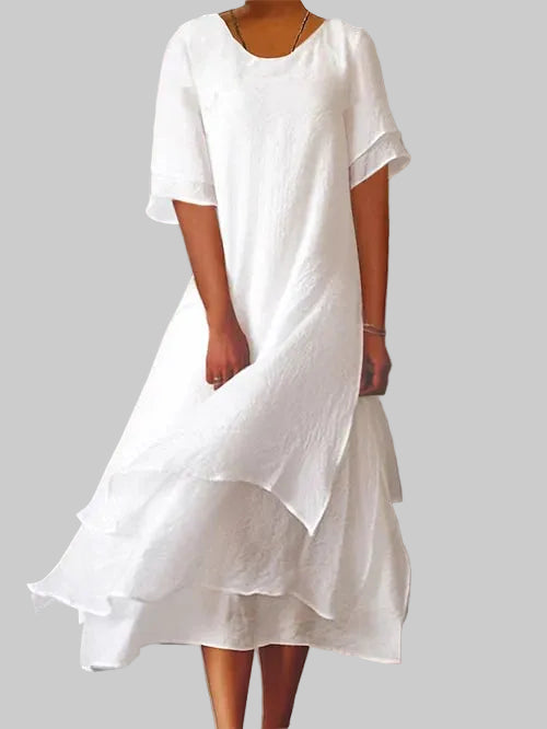 Robe Midi Femme Élégante 0