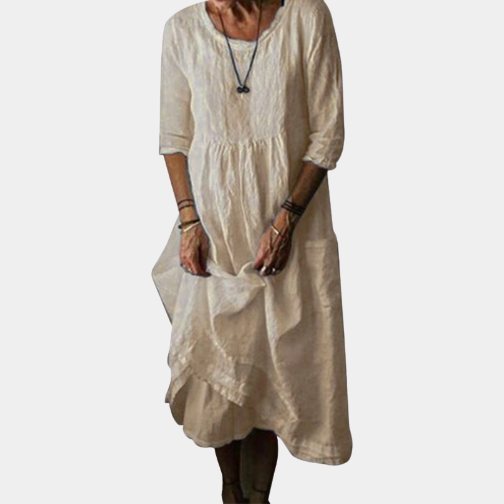 Robe Midi Femme à Manches Longues 2