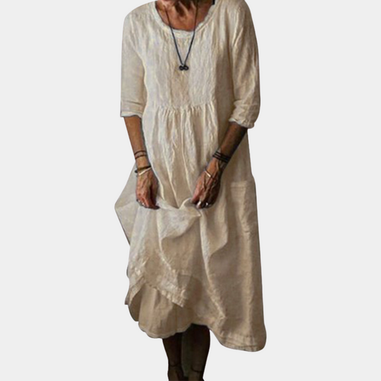 Robe Midi Femme à Manches Longues 2