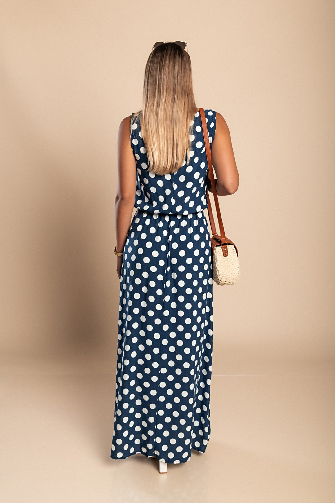 Robe Midi à Pois pour Femme Élégante et Classique 3