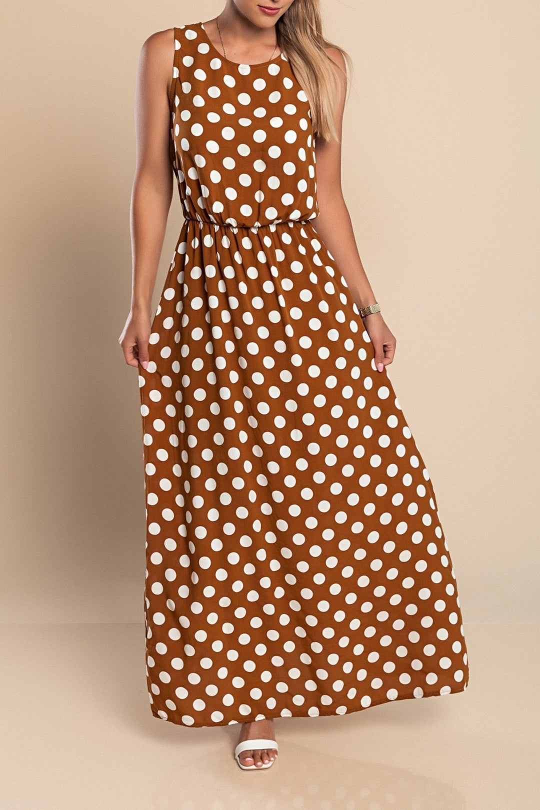Robe Midi à Pois pour Femme Élégante et Classique 5