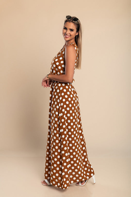 Robe Midi à Pois pour Femme Élégante et Classique 6