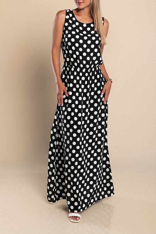 Robe Midi à Pois pour Femme Élégante et Classique 9