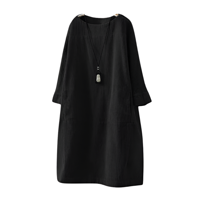 Robe Midi en Velours pour Femmes au Style Vintage 0