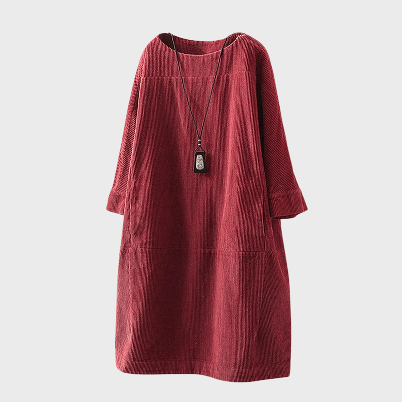 Robe Midi en Velours pour Femmes au Style Vintage 4