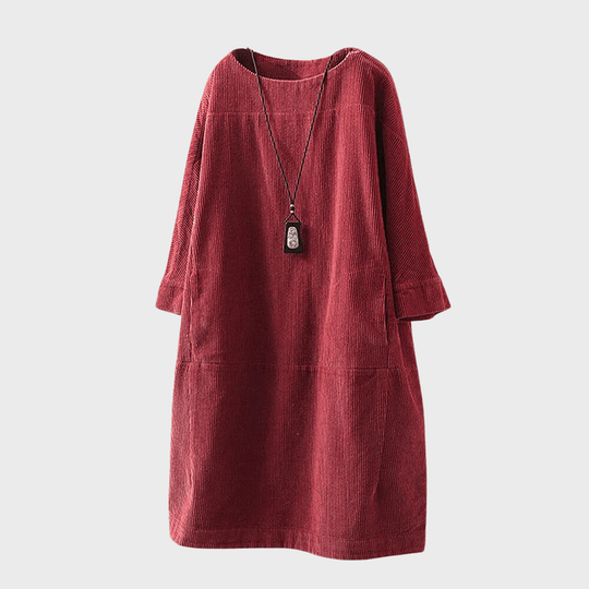 Robe Midi en Velours pour Femmes au Style Vintage 4