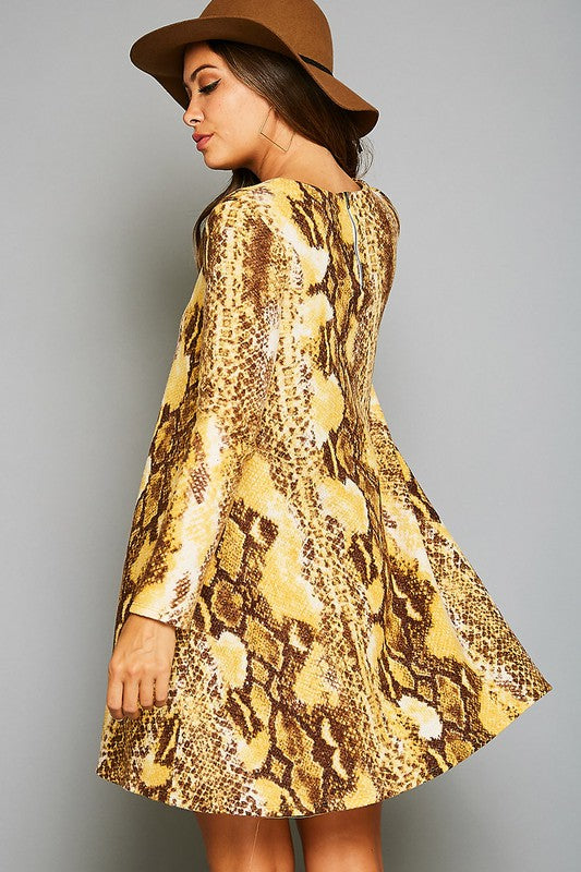 Robe Mini à Imprimé Animal avec Poches pour Femme 1