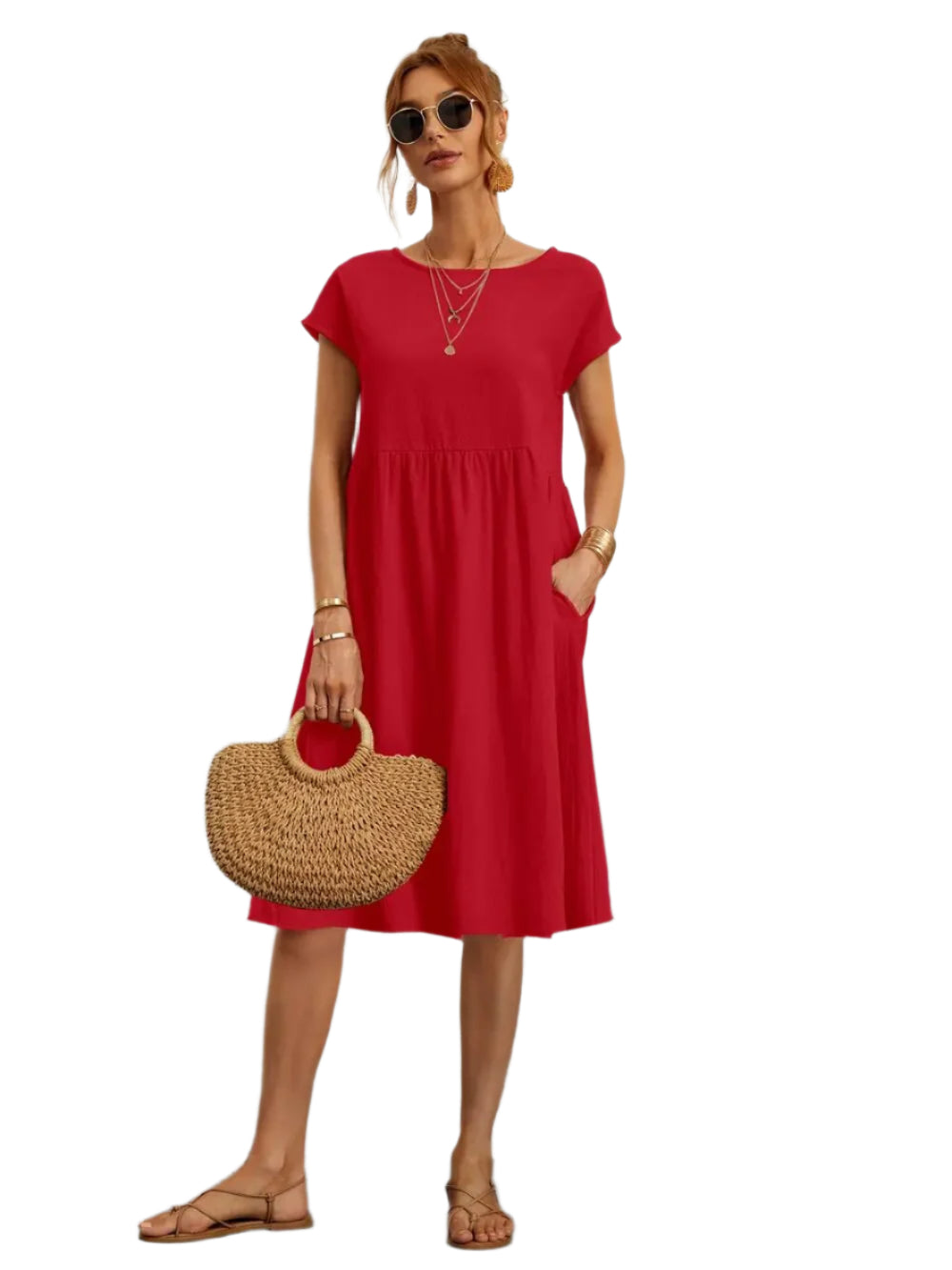 Robe Moderne Femme Élégante en Tissu de Qualité 0