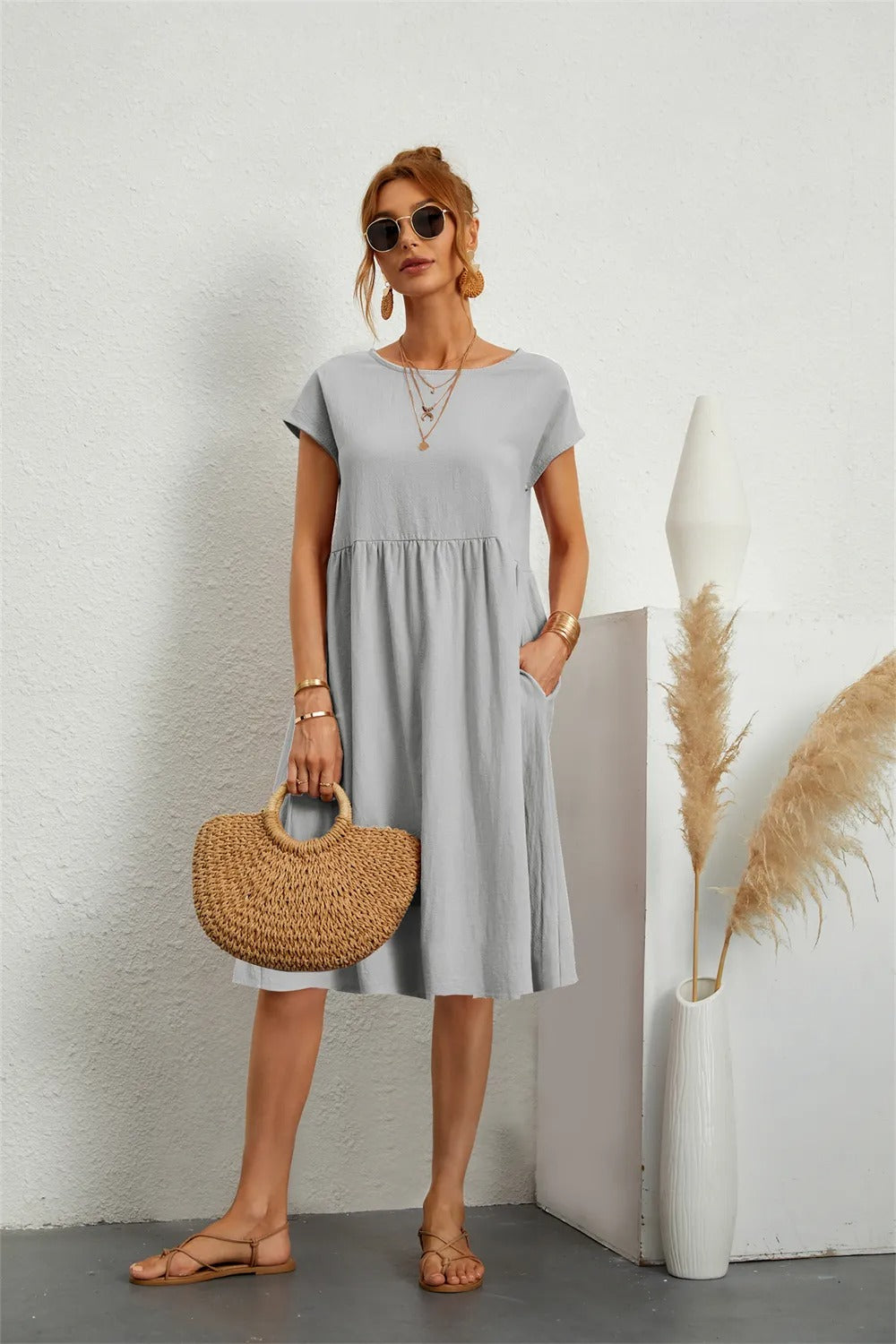 Robe Moderne Femme Élégante en Tissu de Qualité 10
