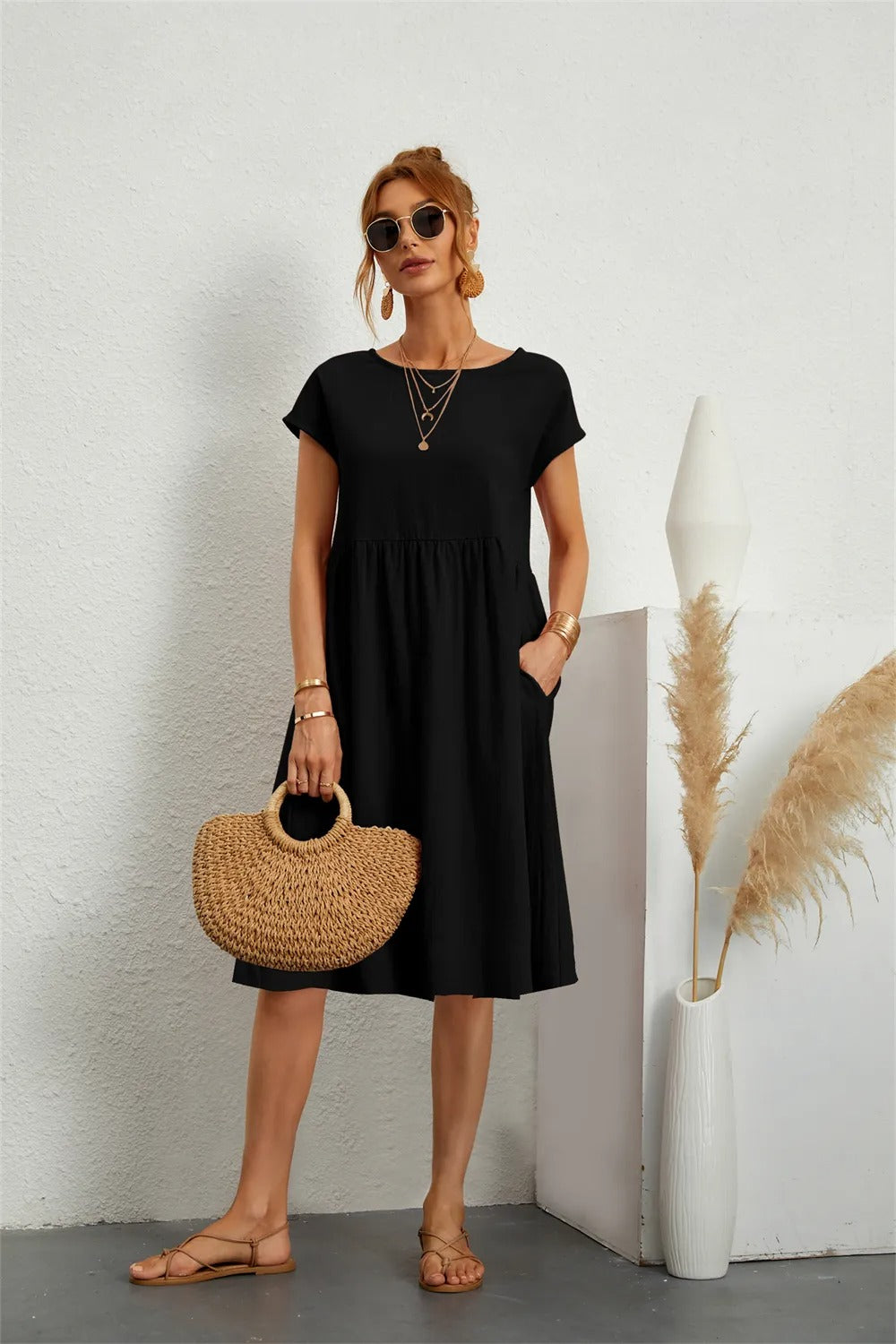 Robe Moderne Femme Élégante en Tissu de Qualité 8