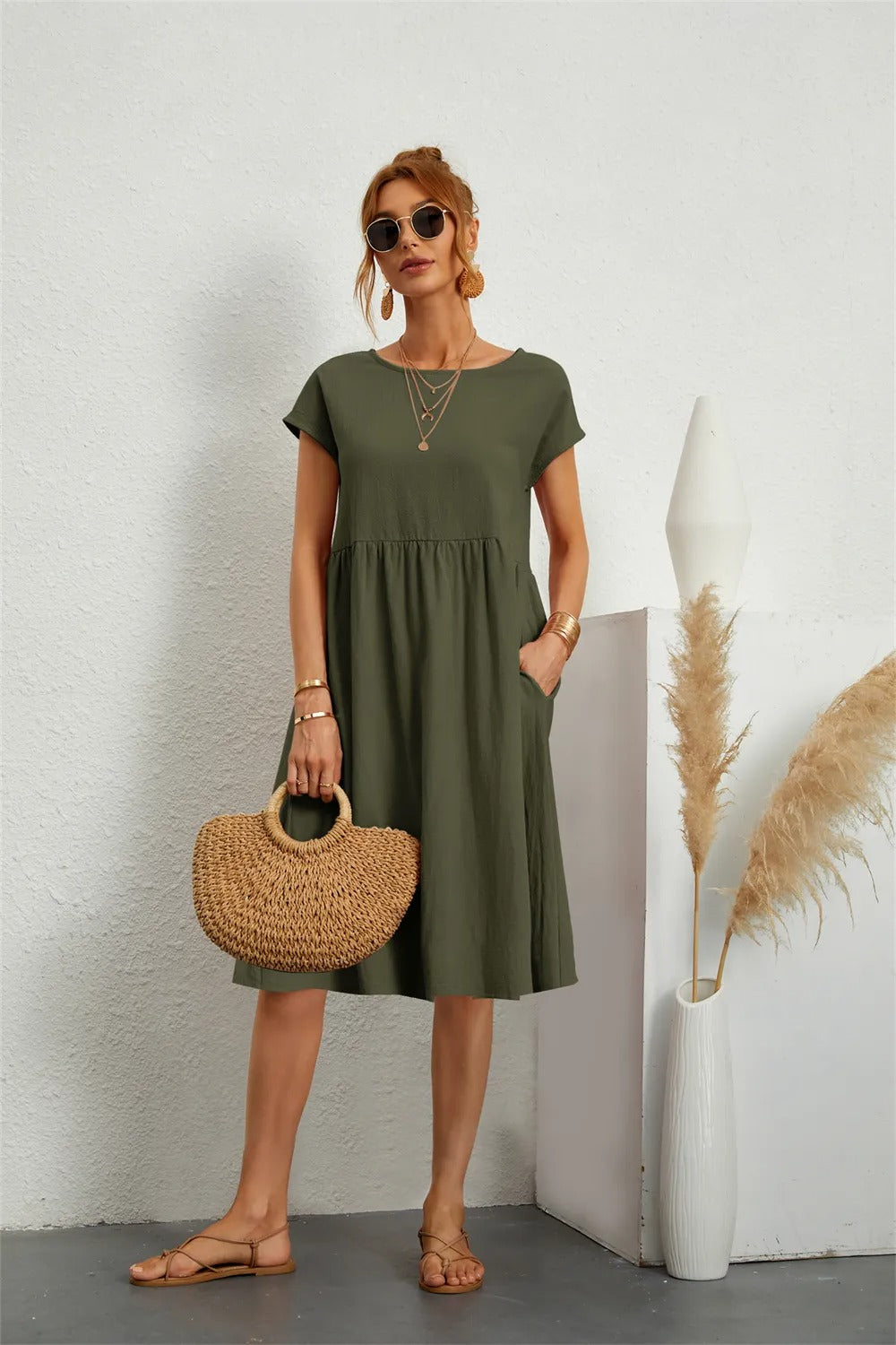 Robe Moderne Femme Élégante en Tissu de Qualité 9