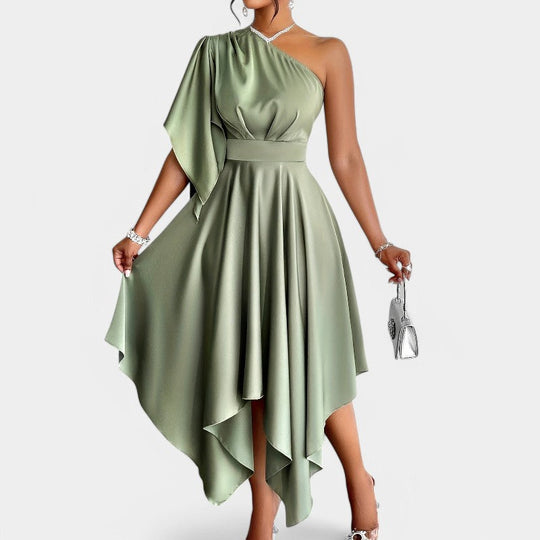 Robe Peplum Asymétrique Femme Automne 1