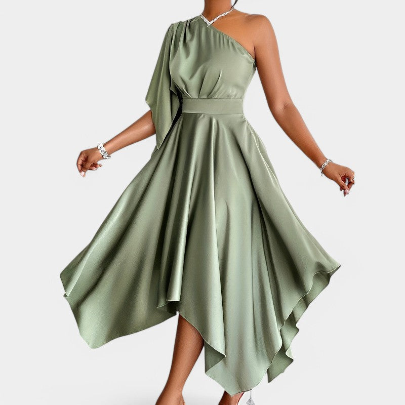 Robe Peplum Asymétrique Femme Automne 2