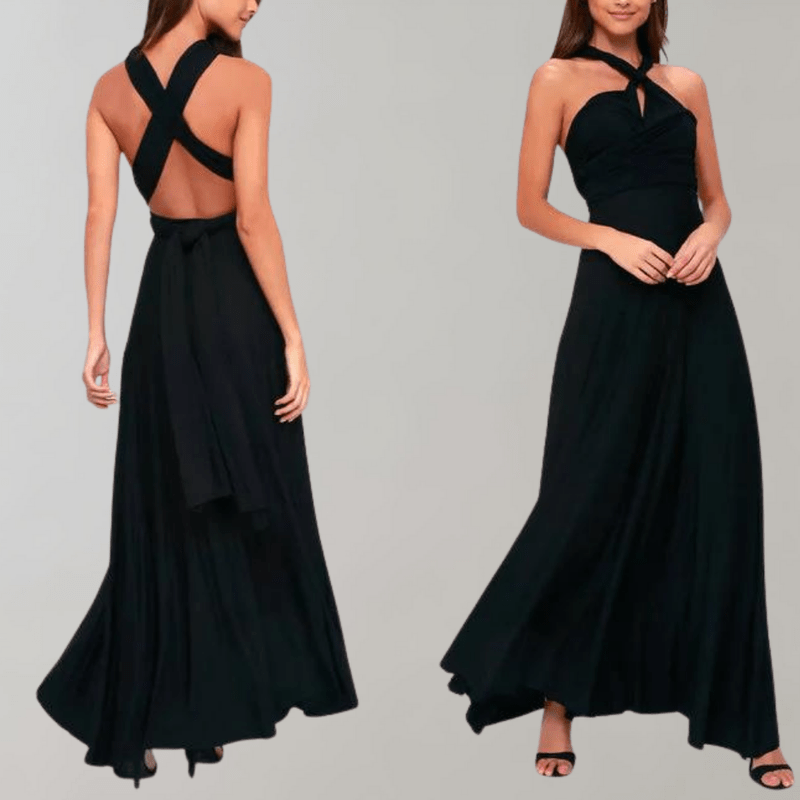 Robe Portefeuille Femme Polyvalente Maxi en Tissu Doux 3