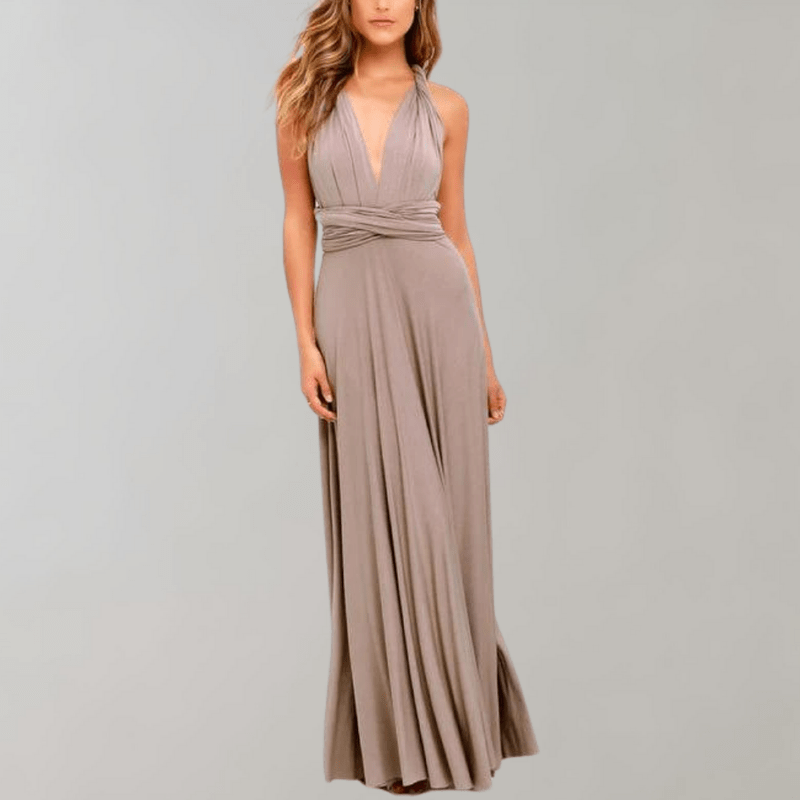 Robe Portefeuille Femme Polyvalente Maxi en Tissu Doux 6
