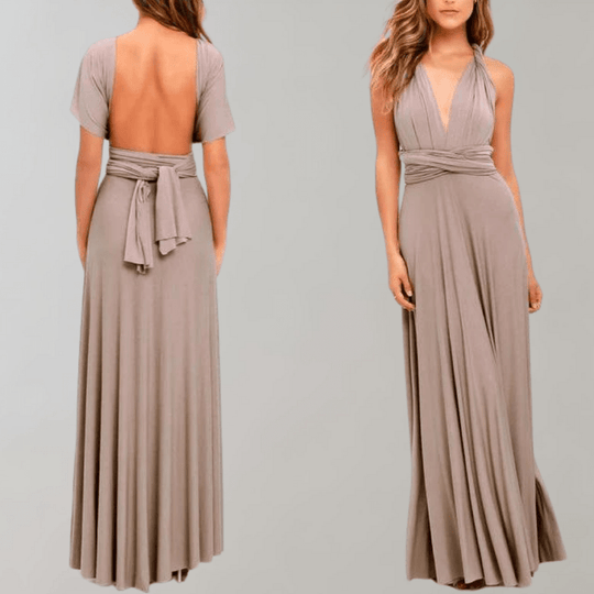 Robe Portefeuille Femme Polyvalente Maxi en Tissu Doux 7