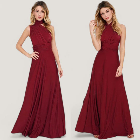 Robe Portefeuille Femme Style Polyvalent en Polyester 3