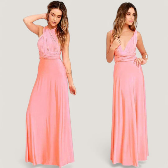 Robe Portefeuille Femme Style Polyvalent en Polyester 7