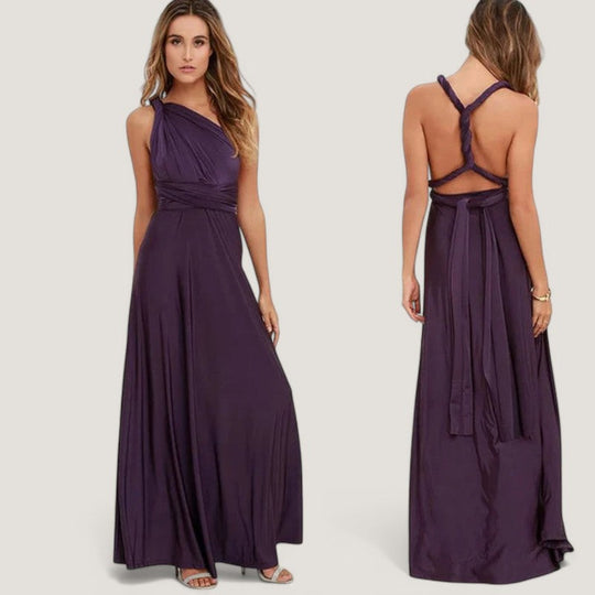 Robe Portefeuille Femme Style Polyvalent en Polyester 8