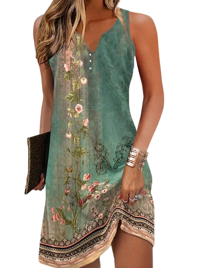 Robe Retro Femme en Coton Classique 0