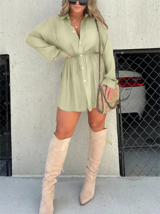 Robe Romper Femme Satinée Tendance 10
