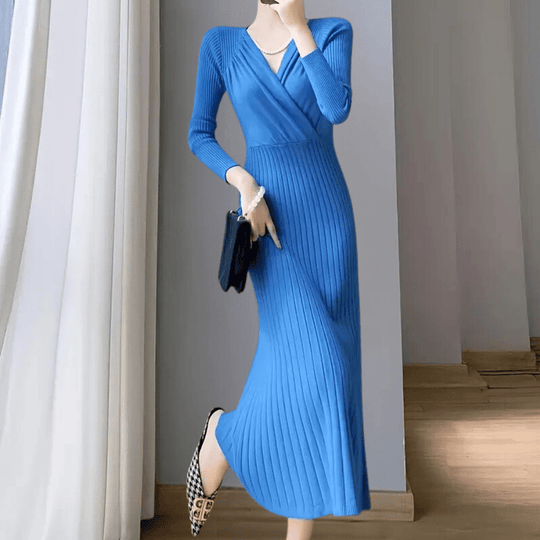 Robe Tricotée Confortable pour Femmes en Polyester 4