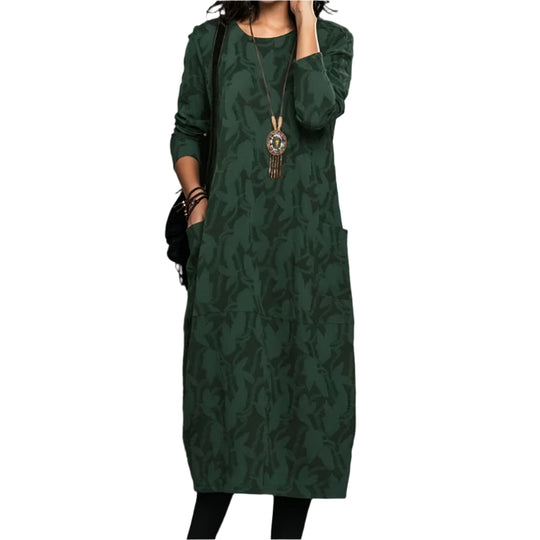 Robe Vintage Femme Confortable en Polyester 0