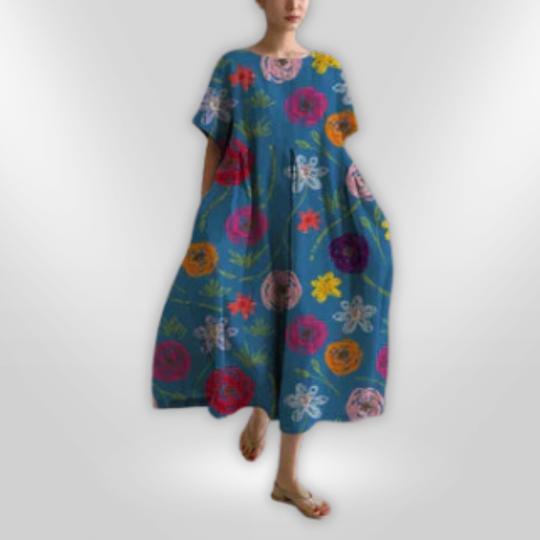 Robe à Fleurs Femme Style Décontracté Coton 11