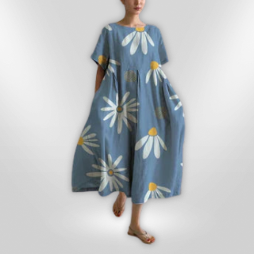 Robe à Fleurs Femme Style Décontracté Coton 12