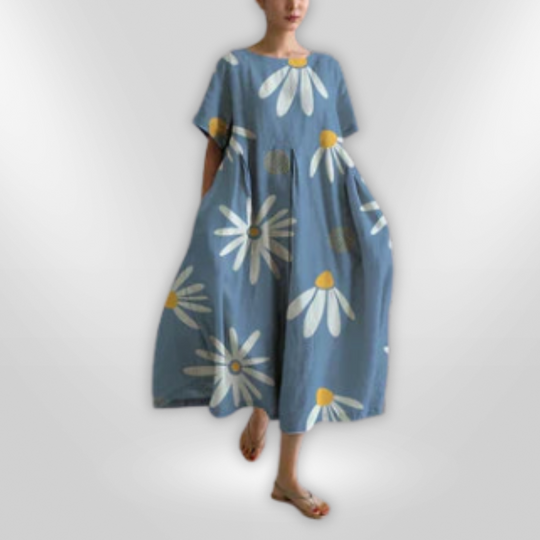 Robe à Fleurs Femme Style Décontracté Coton 12