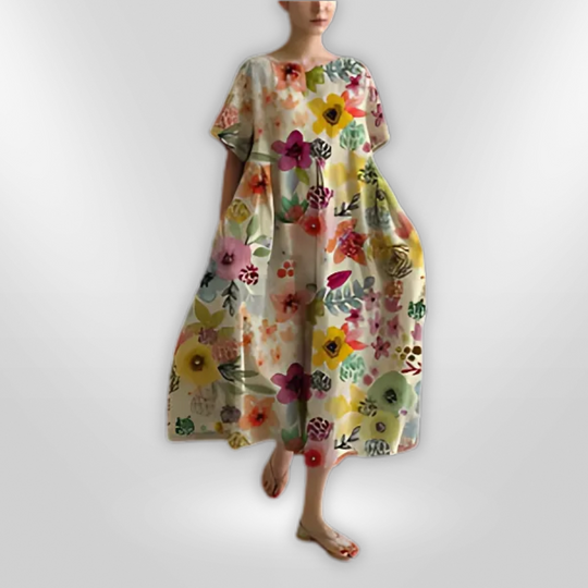 Robe à Fleurs Femme Style Décontracté Coton 14