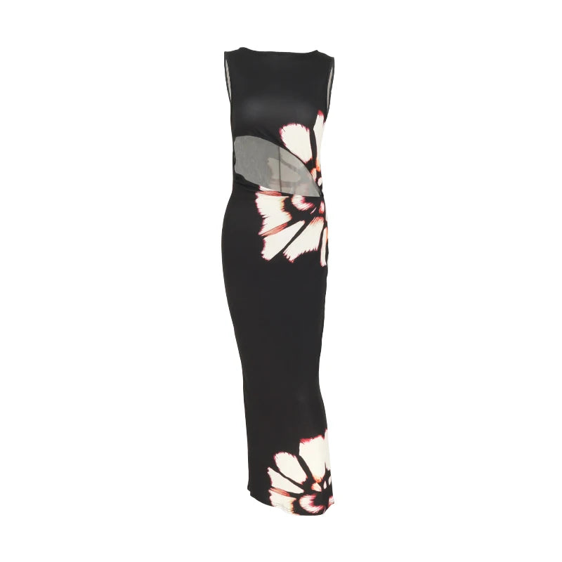 Robe d'Été Femme Chic en Tissu Léger avec Découpes Élégantes 4