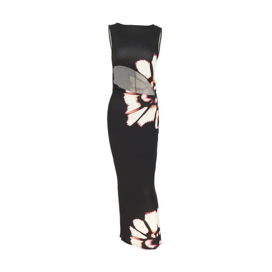 Robe d'Été Femme Chic en Tissu Léger avec Découpes Élégantes 4